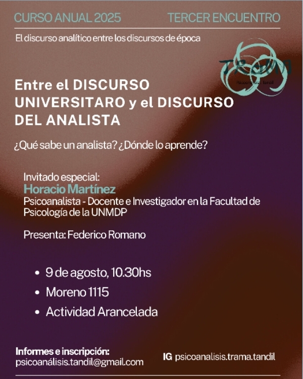 Entre el discurso universitario y el discurso del analista