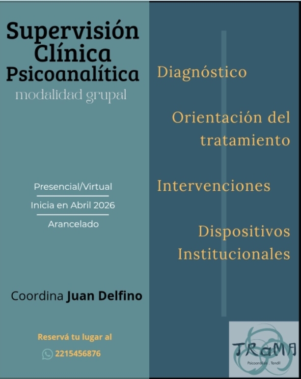 Supervisiones de clínica psicoanalítica individual y grupal